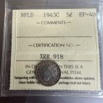 1943C 5 Cent ICCS EF 40