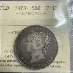 1873 50 Cent ICCS F-12