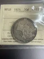 1874 50 cent ICCS F-12