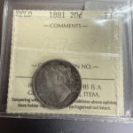 1881 20 cent ICCS F12 XLZ 578